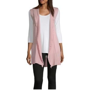 NWT Liz Claiborne Sleeveless Open Front Cardigan